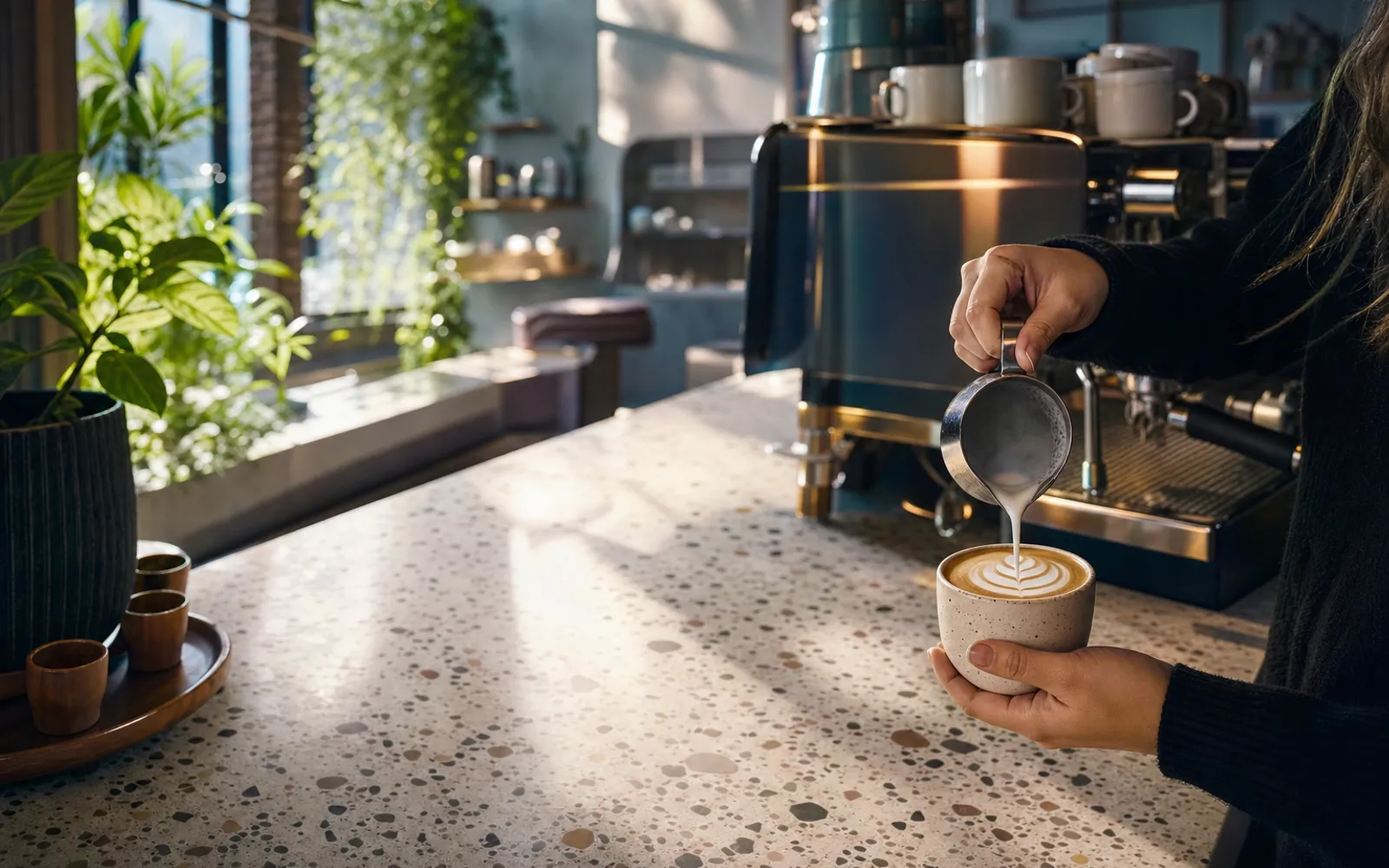 Concepto de web para cafetería
